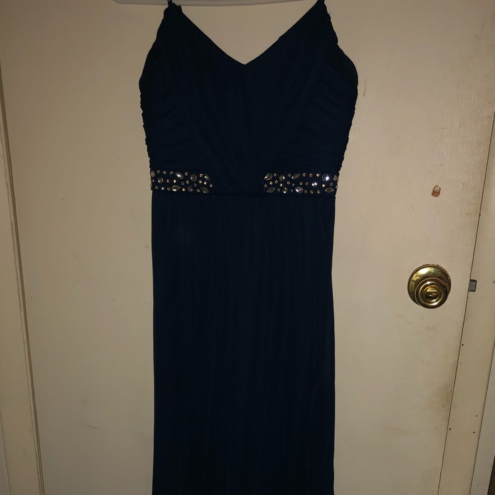 Navy blue formal dress